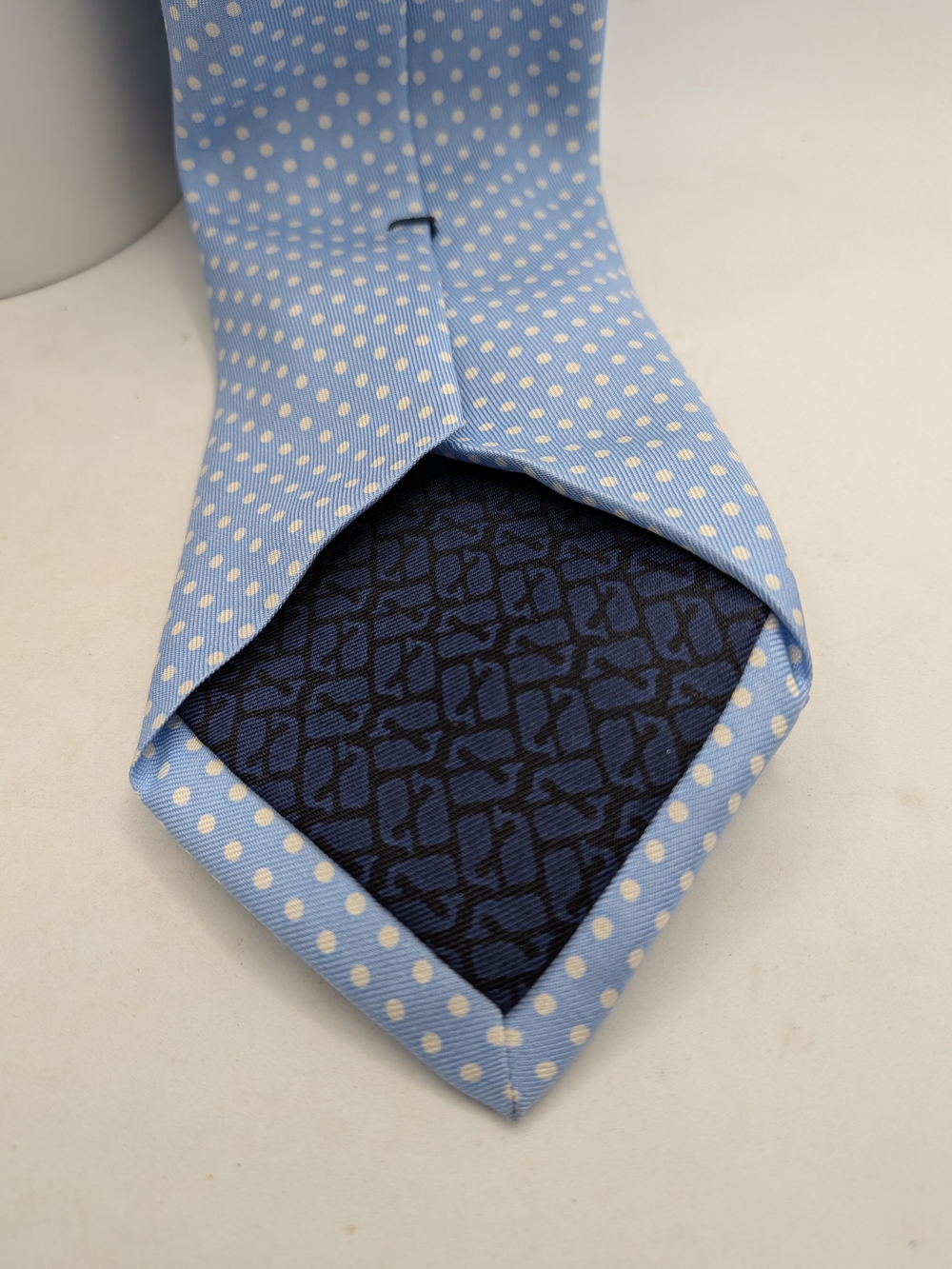 Vineyard Vines Light Blue Polka Dot Men's Tie - Picture 2 of 5